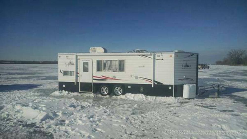 Ice fishing at it's finest!